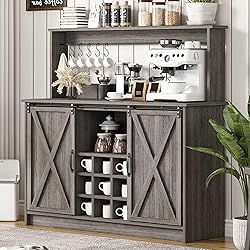 4ever2buy Farmhouse Coffee Bar with 6
