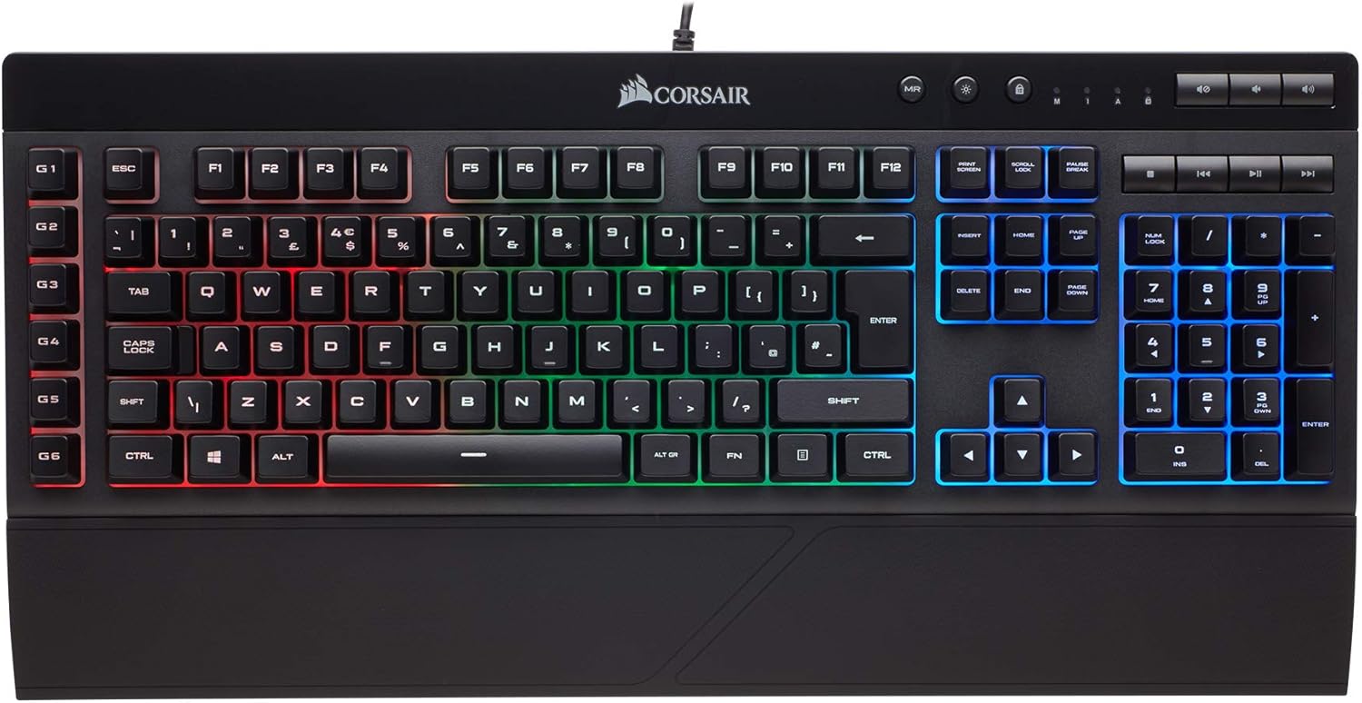 Corsair CH9206015IT Gaming K55 Membrane Gaming Keyboard with RGB