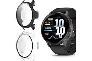 Compatible for Garmin Venu 4 Case, Lamshaw Hard PC Case with Tempered Glass Screen Protector Compatible with Garmin Venu 4 41