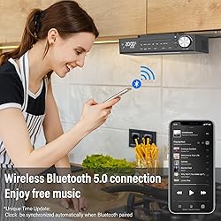MONODEAL Bluetooth CD Player,Under Cabinet Kitchen