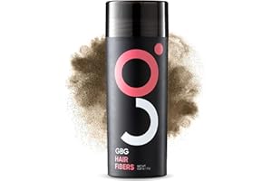 GET BACK GORGEOUS GBG Hair Fibers for Thinning Hair & Bald Spots (Light Brown) - 25g Bottle - Conceals Hair Loss - Instant Cover Up & Volume in 30 Seconds, Hair Powder for Women & Men - Cruelty Free