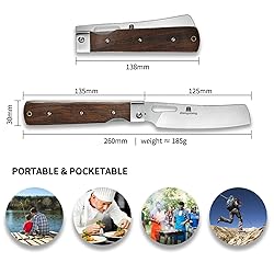 ZhengSheng Folding Chef Knife with Nylon Pouch