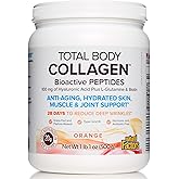Natural Factors, Total Body Collagen, Bioactive Peptides Powder for Healthy Skin, Hair & Joints, Orange