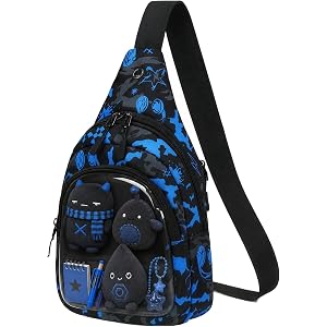 Bluboon Small Sling Bag Crossbody Bags Camouflage Fanny Packs Chest Bag Travel Chest Gifts for Boys