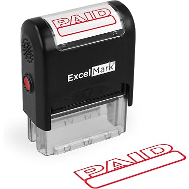 Vivid Stamp 'Thank You For Your Business' Self-Inking Rubber Stamp - Medium, Blue Ink