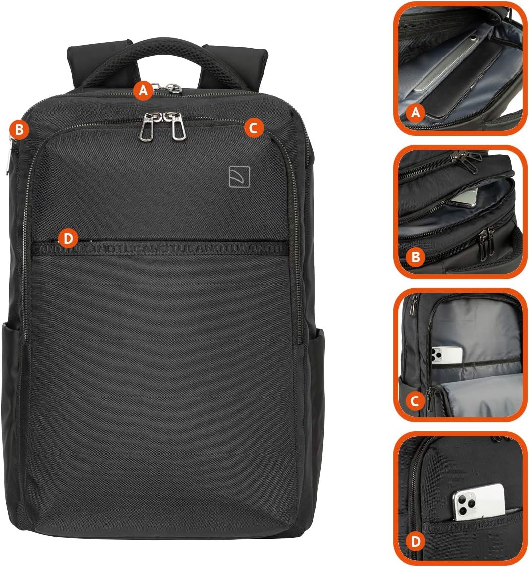 Tucano, Marte Gravity PC Backpack, compatible with 16” MacBook Pro and 15.6” laptops - Image 3