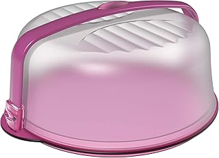 Biesse Casa 09912 Tortenglocke mit Sicherheit Dichtungen, Weiß/Violett