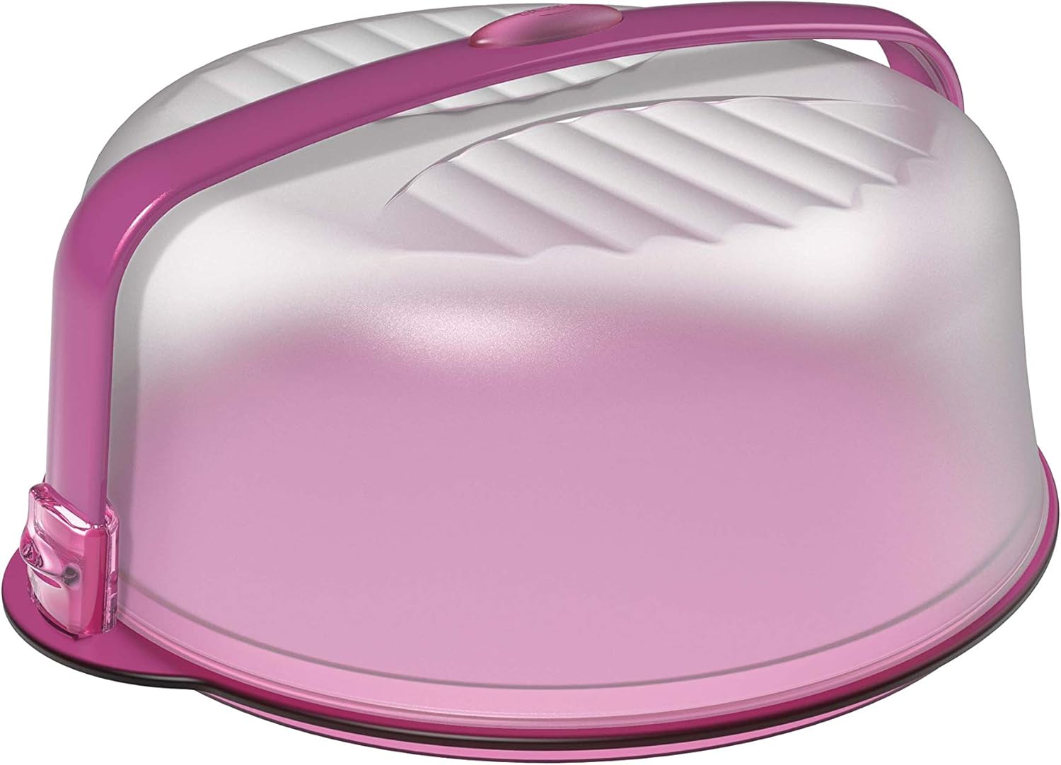 Biesse Casa 09912 Tortenglocke mit Sicherheit Dichtungen, Weiß/Violett