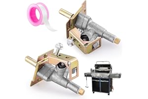 CATILON Griddle Gas Burner Control Valve Replacement for Blackstone 36’’ Gas Grill Griddle 1554 1565 1836 1866 1560, BBQ Grill Gas Valve Clamp on Style Valve-2 Pack