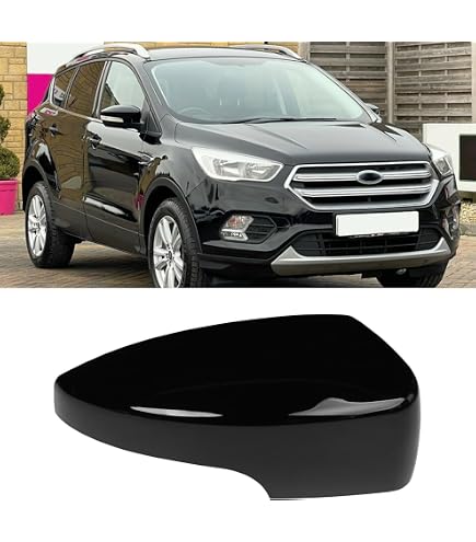 Ultimate Styling Ford Focus Mk2 2005-2008 Driver Side Right Door Wing Mirror - Black Textured, Heated, Electric