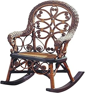 Spice Islands Victorian Child's Rocker, Brown Wash