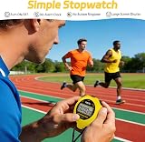 FCXJTU Simple Digital Stopwatch Silent On Off Basic Operation view 2