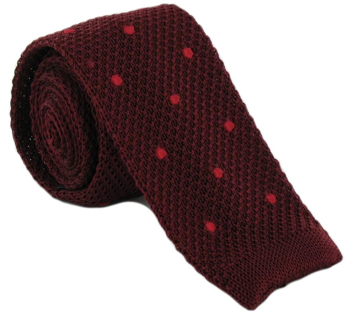 Accessories Wine/Red Michelsons of London Mens Spot Design Tie  foretadrenaline.com