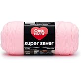 RED Heart Super Saver Yarn, Baby Pink