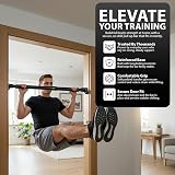 ZENO Pull Up Bar Doorway 72-102 cm Adjustable Heavy Duty Black view 4