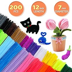 GAGANIU 200pcs Pipe Cleaners, Pipe Cleaners for