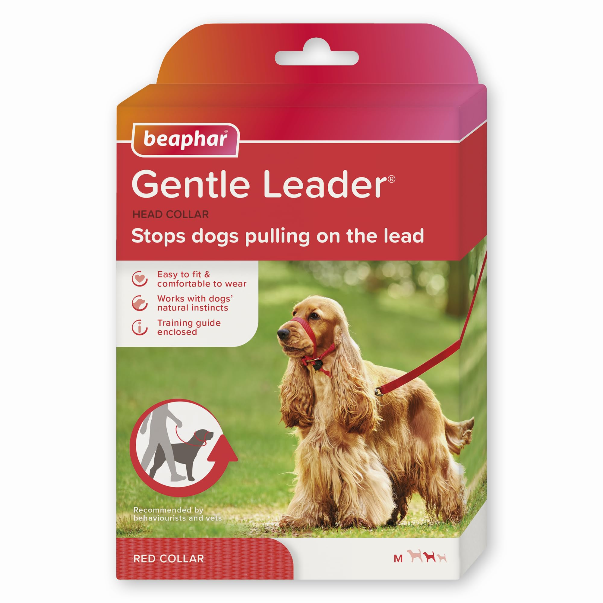 Photo 1 of Beaphar | Gentle Leader | Head Collar for Medium Dogs | Stops Pulling On The Lead | Training Aid with Immediate Effect | Endorsed by Behaviourists | Red x 1