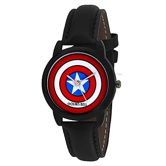 Golden Bell Captain America Analogue Display Multicolour Dial Boys/Kids Watch - GBK-0042