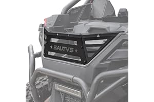 SAUTVS Cargo Bed Extender Tailgate for RZR PRO XP/S/Turbo R 20-25, Heavy Duty Steel Rear Bed Extender Rack Cargo Tailgate Enc