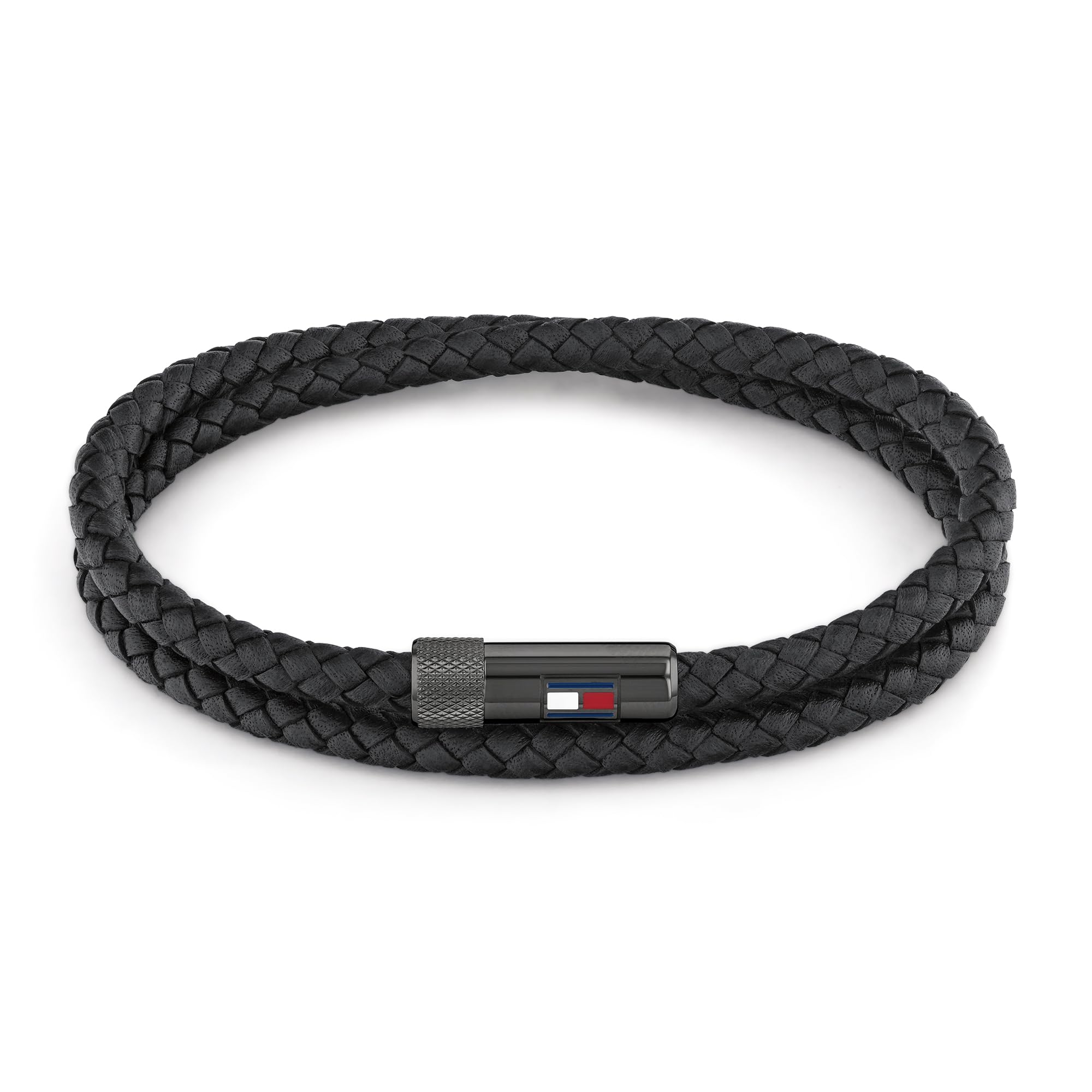 Tommy Hilfiger Jewelry Men's Leather Bracelet with Magnetic Closure