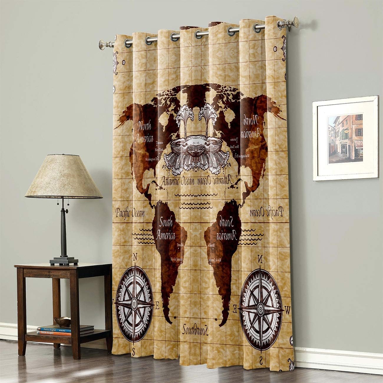 Amazon.com: Mosphee 52x36 Inch Drop Thermal Insulated Window Curtains