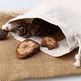 Kuou 12Pcs Burlap Bags 12x17cm Drawstring Jute Gift Bags Reusable view 5