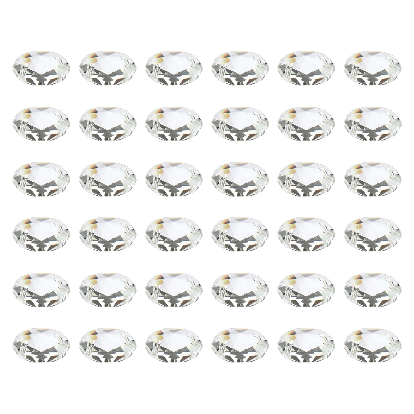 PATIKIL Crystal Octagon Beads, 40 Pack 14mm Chandelier Prisms Parts Hanging Beads DIY Lamp for Arts Crafts Decoration, Clear