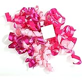12pcs Curly Bows for Gift Wrapping, Self Adhesive Curly Ribbon Bows Twist Tie Ribbon Gift Bags Decor for Birthday Wedding Party Anniversary (Purple Pink Mixed)