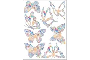 Prismatics Window Decal PVC Anti-Collision Sticker Bird Protections Clings Rainbow Door Glass Stickers Stop Birds Bird Decal 