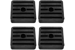 Xhziy 47 * 47mm Air Conditioning External Unit Anti Vibration Cushion Vibration Pad Rubber Isolation Pad Vibration Isolator for Air Conditioning Refrigerator Freezer Anti-Vibration Pad 4pcs