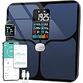 ABLEGRID Body Fat Scale,Digital Smart Bathroom Scale for Body Weight, Large LCD Display Screen, 16 Body Composition Metrics B