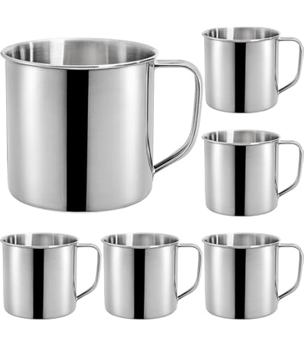 Amazon.com | Alpine Cuisine Aluminum Mug 40 Ounce, Suitable 1.25 Quart Coffee  Mug for Coffee, Tea, Cappuccino, Office, Outdoor, Camping & Home, Durable Travel  Camping Mug - Rust Proof - Dishwasher Safe: