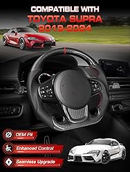TESFEEL Hydro-Dip Carbon-Fiber Steering Wheel for