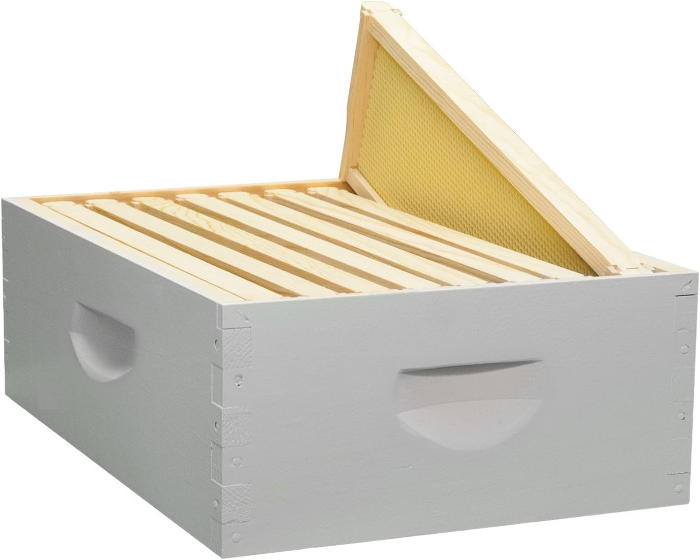 8Frame Assembled Painted Honey Super Kit, Wood Frames, Made in the USA