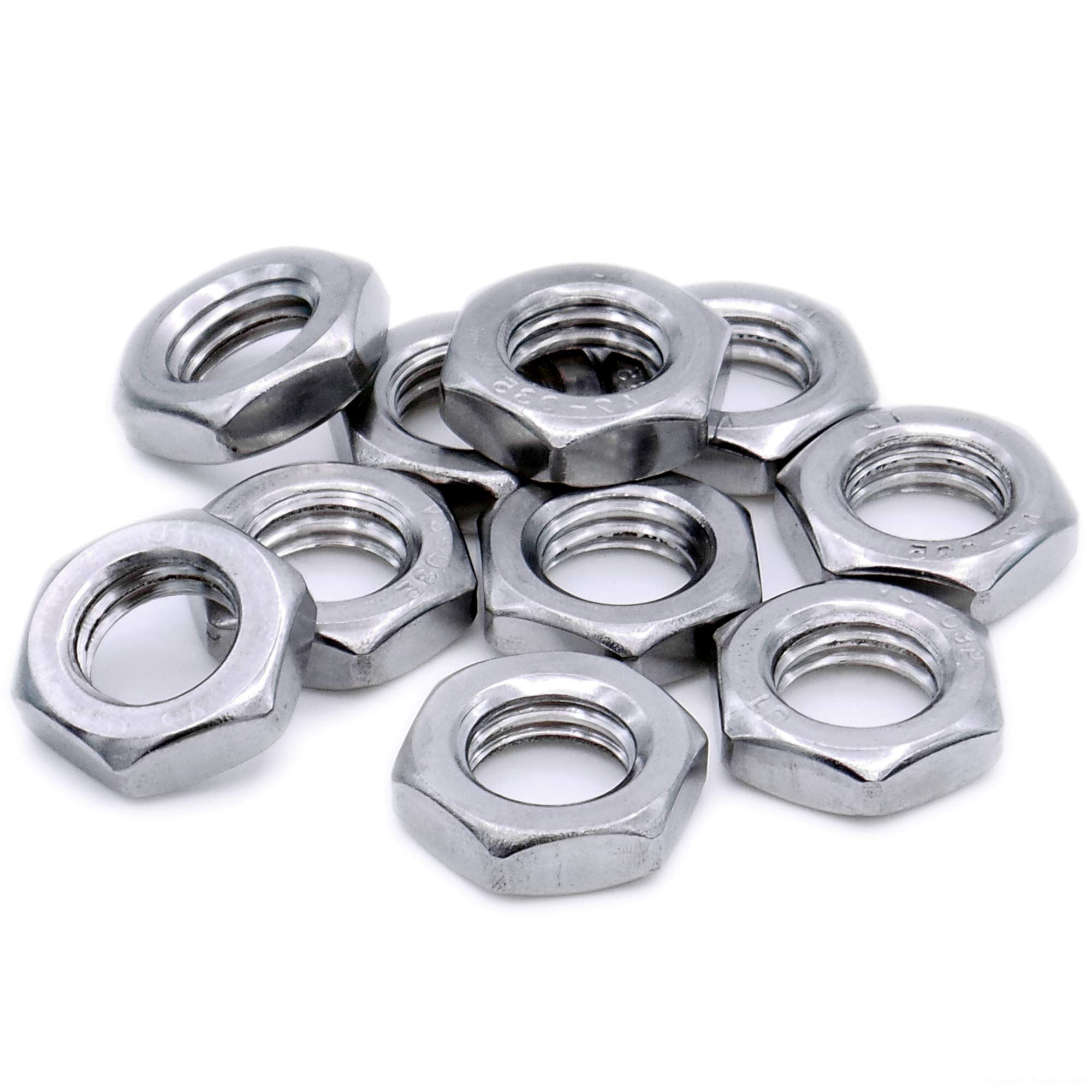M2.5 (2.5mm) Half Lock Hex Nut - Stainless Steel (A2) (Pack of 20)