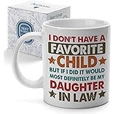 Palasarkaaa Funny Daughter-in-Law Coffee Mug from Awesome In-Laws 11OZ, Christmas Thanksgiving Birthday Gifts for Her Daughter-in-law Tea Cup, Thoughtful Present for Future Daughterinlaw