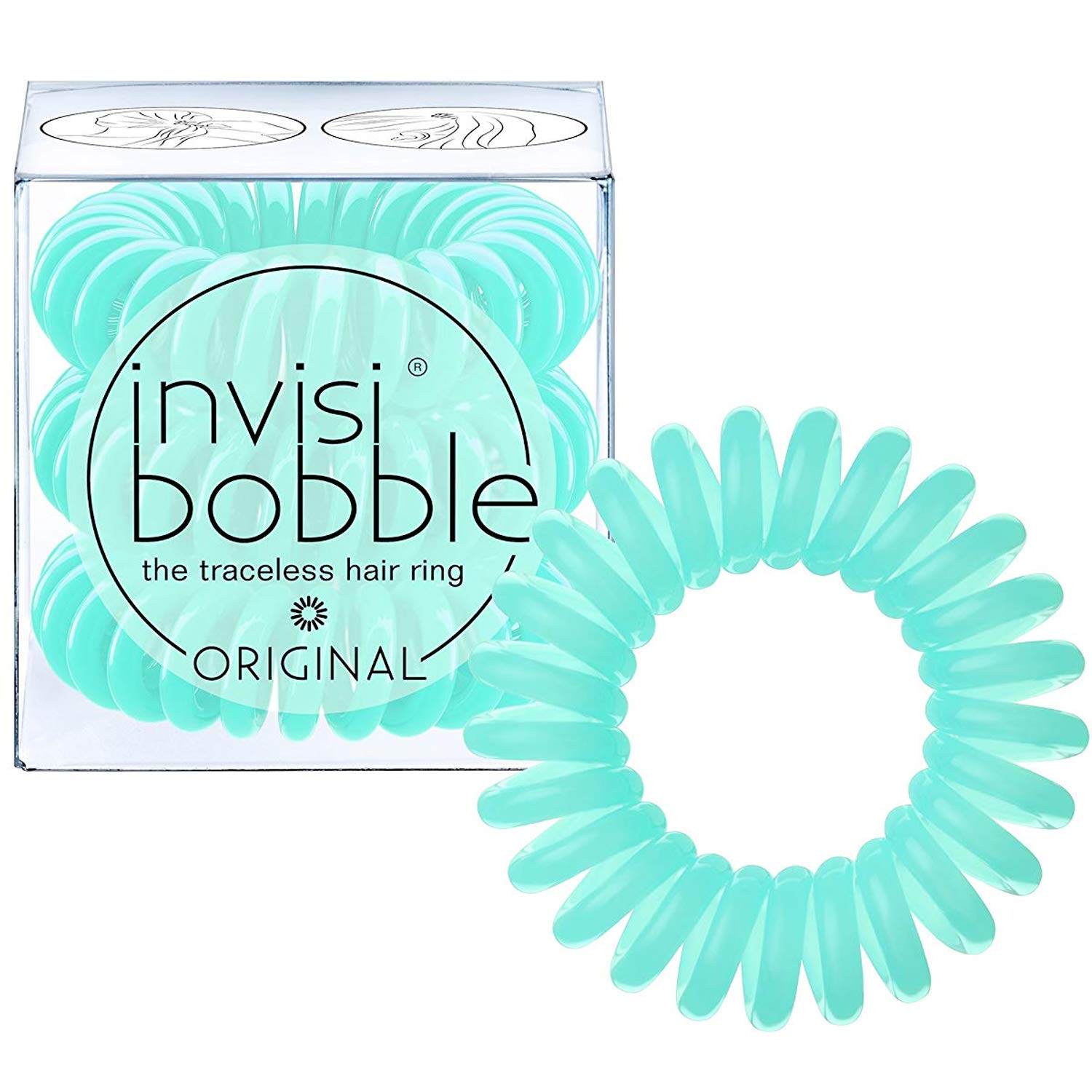 invisibobble Original Traceless Hair Ties, Elastic Hair Band with Strong Grip, Non-soaking, Hair Accessories for Women (Pack of 3) : Beauty