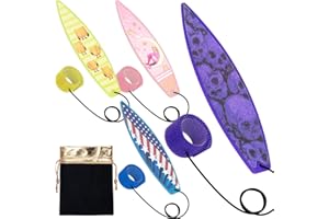 LA KEN DU Finger Surfboard for Car Ride, 4PCS Mini Surfboard for Kids-Wind Surfboard Fingerboard for Car Window (Yellow & Pink & Blue & Purple with Receive Bag)