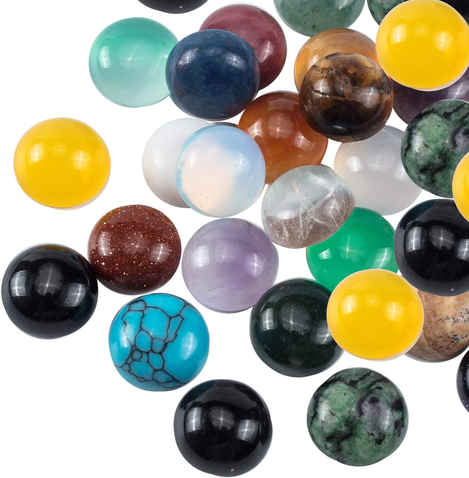 PandaHall Edelstein Cabochons Natursynthetik Perlen