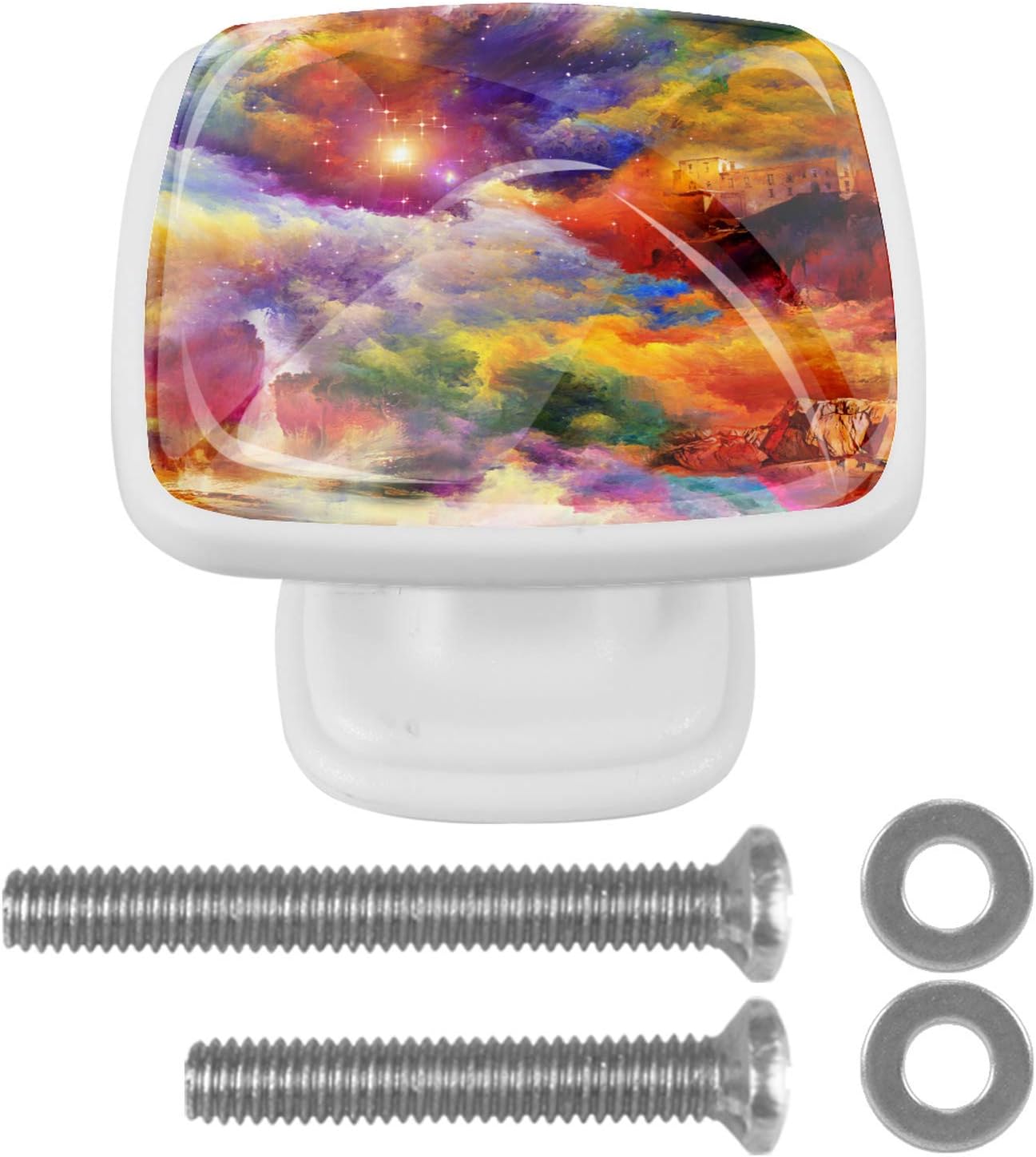 Perillas de vestuario Universo galaxia colorido Perillas de pecho