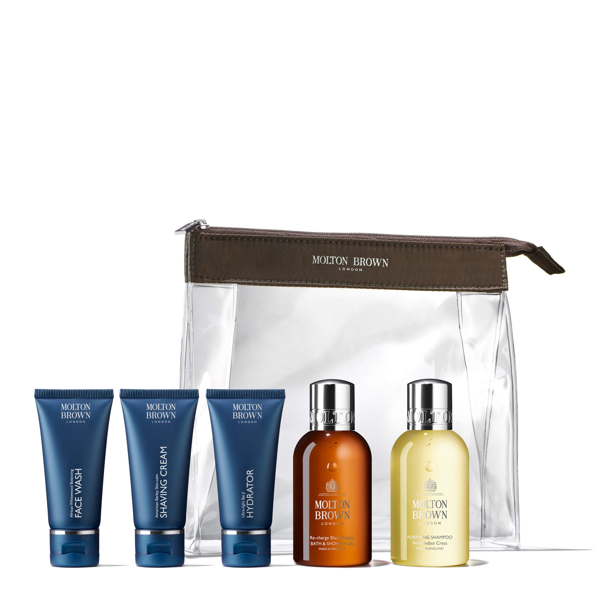 Molton Brown The Well-Groomed Wayfarer Body & Hair Care Travel Set & Carry-On Bag - Gift Set for Men