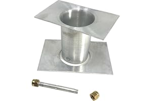 Rain Chains by JASINC Rain Chain Adapter / Installer White 2" Dia JAS9001AL