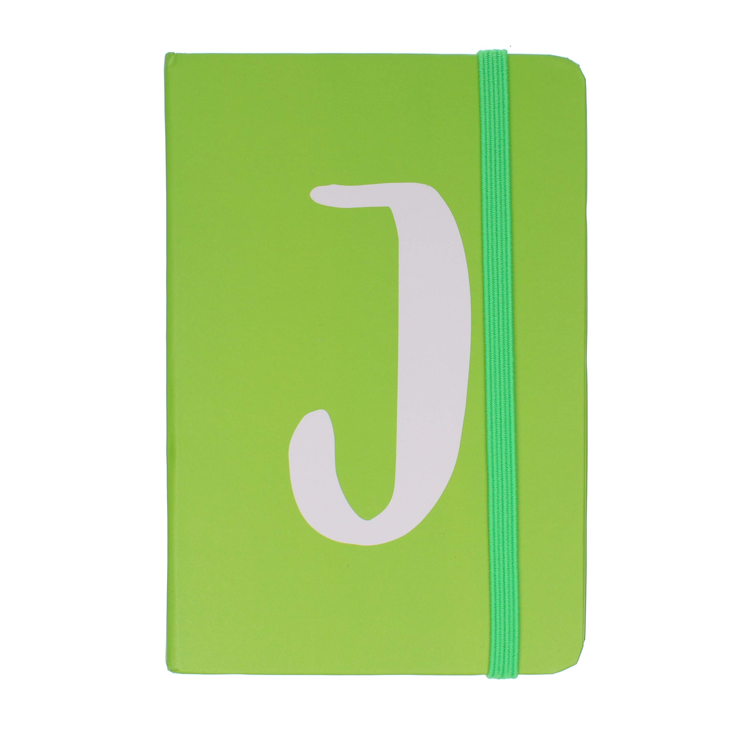 Personalised Monogram Initial A6 Hardback Ruled Pocket Notebook Letter J