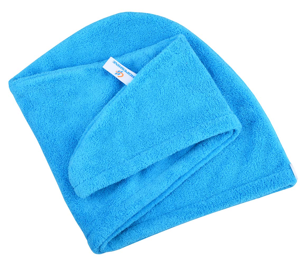 HOPESHINE Hair Towel Twist Women's Soft Shower Towels for Hair Turban Wrap Drying Cap Great Gift for Women (Blue+Purple+Rose Red 3-Pack) : Beauty
