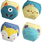 Potty Training Underwear Absorbent Toddler Training Pants for Boys and Girls, Girl Training Underwear, 100% Cotton Reusable Pee Pants 3T-4T