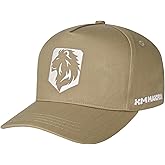 XMMAXFLOW Unisex Lion Embroidery Fashion Baseball Cap with Adjustable Structure Cotton Cap Black