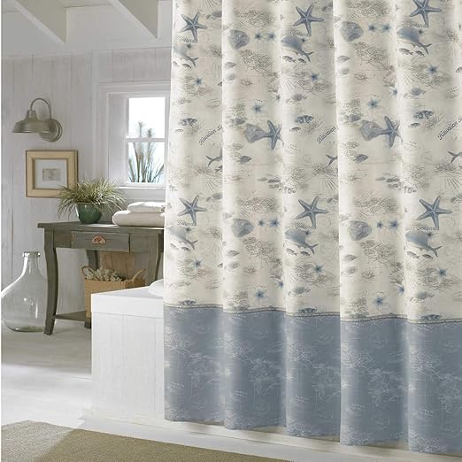 Amazon Com Ds Curtain Madamoiselle Ocean Shower Curtain