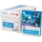 Xerox 3R02047 Vitality Multipurpose Printer Paper, 8 1/2 x 11, White, 5,000 Sheets/CT