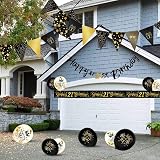 Yontree 14-Piece 21st Birthday Decorations Kit - Banner, Balloons, Confetti view 9