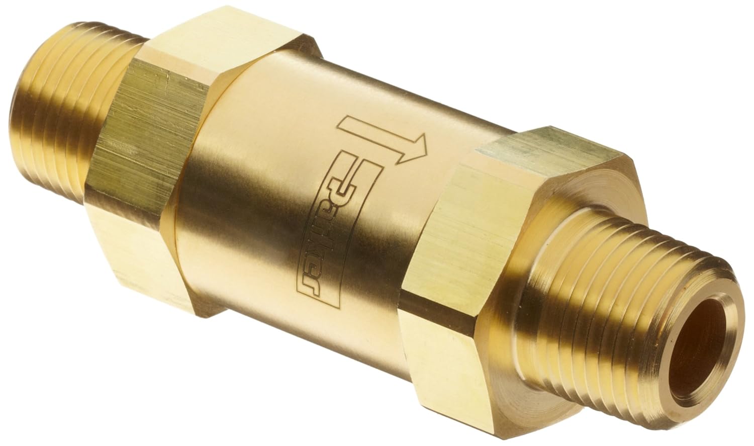 Inline 5 Micron Parker F Series Brass Instrumentation Filter 1/8 NPT Male tillescenter